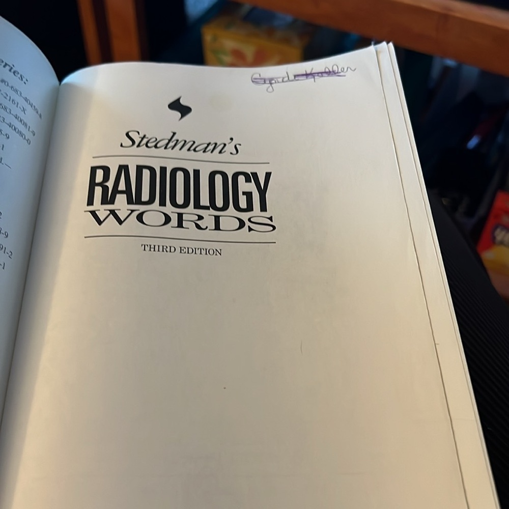 Used Stedmans Radiology Words - Picture 3 of 6